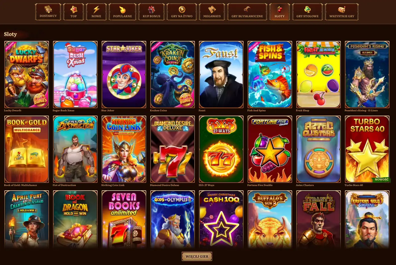 Wild Robin Casino – Szeroki wybór automatów do gry Klasyczne i nowoczesne automaty do gry na Wild Robin Casino